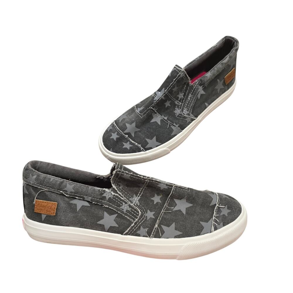 NEW Girl's Blowfish Gray Star Slip On Shoes | Size 5